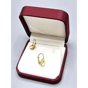 Náušnice Ocelové náušnice - Tlapky jednoduché ve zlatém provedení