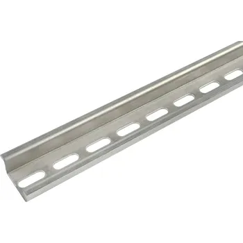 Rozvaděč Lišta nosná TS35/1-7,5 (DIN lišta) - perforovaná 5,3x17,9mm, hloubka 7,5mm, 1m, pozink., ELEMAN 1003221