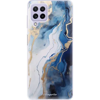 Pouzdro na mobilní telefon Odolné silikonové pouzdro iSaprio - Blue White Marble - Samsung Galaxy A22