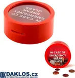 Kasička / pokladnička - V případě nouze rozbijte sklo / In case of emergency break glass