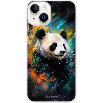 Odolné silikonové pouzdro iSaprio - Abstract Panda - iPhone 15 Plus