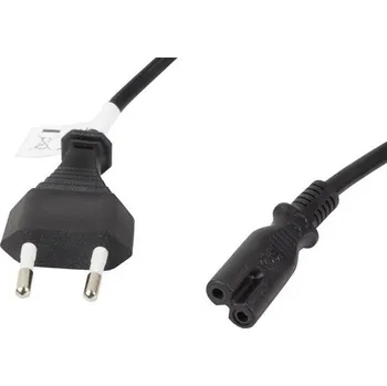 Napájecí kabel LANBERG CEE 7/16 na IEC 320 C7 EURO (RADIO) POWER CORD 3M VDE černý