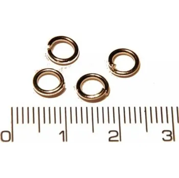 Materiál na výrobu šperku Kroužek spojovací průměr 6mm, mosaz v barvě stříbrná, baleno po 10ks.