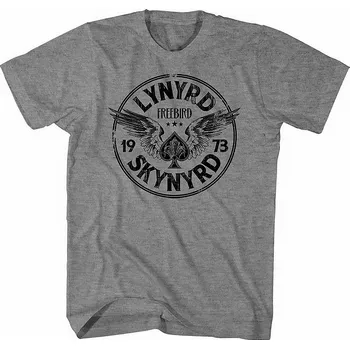 Pánská móda Lynyrd Skynyrd tričko, Freebird '73 Wings Grey, pánské XXL