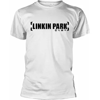 Pánské tričko Linkin Park tričko, Bracket Logo White, pánské XL