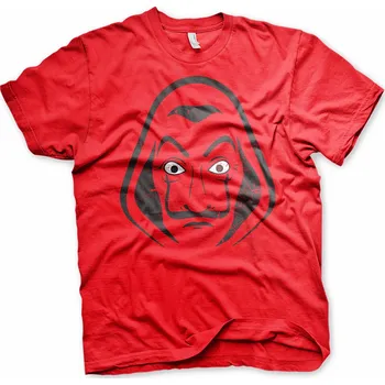 Pánské tričko La Casa De Papel tričko, Salvador Dali Mask Red, pánské L