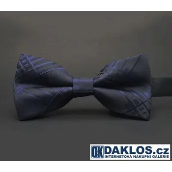 Motýlek Motýlek tmavě šedý se vzorem - uvázaný