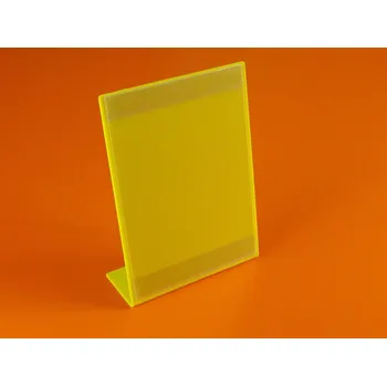 Plastový stojánek Yellow Sun A5, A4, A3 Plastový stojánek žlutý A5 - 1 ks