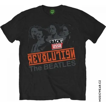 Pánská móda The Beatles tričko, Revolution Back in the USSR, pánské XL