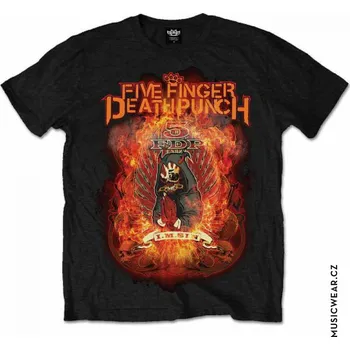 Pánská móda Five Finger Death Punch tričko, Burn in Sin, pánské L