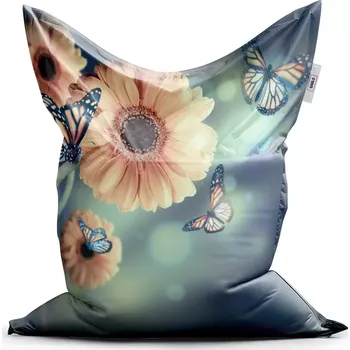 Sedací pytel Sedací vak Classic Květinová abstrakce - Sablio - 200x140 cm