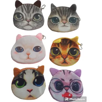 Karnevalový doplněk Dětské peněženky, obličej kočky