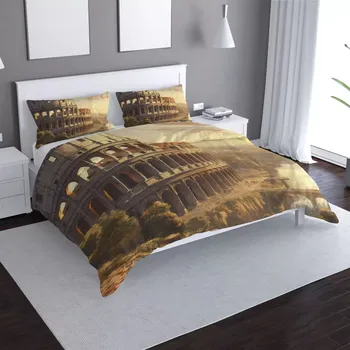 Povlečení Saténové povlečení Řím Koloseum Historic - Sablio - 140x200 / 90x70