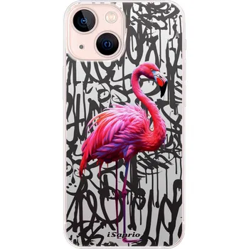 Pouzdro na mobilní telefon Odolné silikonové pouzdro iSaprio - Flamingo Graffiti - iPhone 13 mini