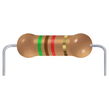 Rezistor Metal oxidový rezistor 5K1 (1/4W, 1%)