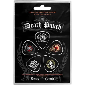 Trsátko Five Finger Death Punch set trsátek 5 ks, Logos