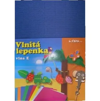 Výtvarný papír Vlnitá lepenka, rovná vlna, 34,5x24,5cm, 260g/m2, modrá