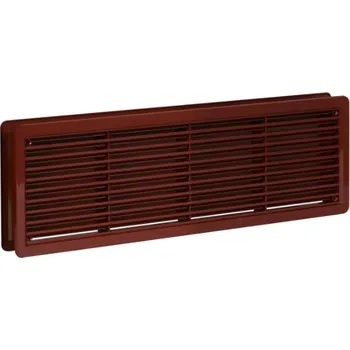 Větrací mřížka HACO Větrací mřížka dveřní hnědá 400x130 1 ks hnědá