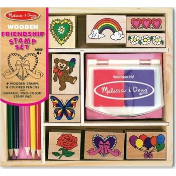 Dětské razítko Razítka dřevěná - Set přátelství (M&D)