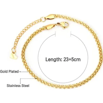 Náramek Náramek z nerezové oceli ve zlaté barvě - AN106901G