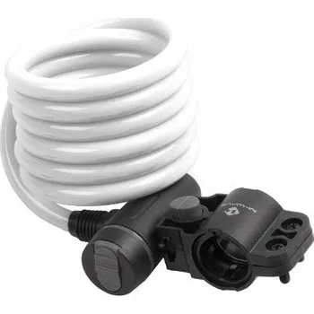 Zámek na kolo M-Wave zámek 10x1800 mm (bílá)