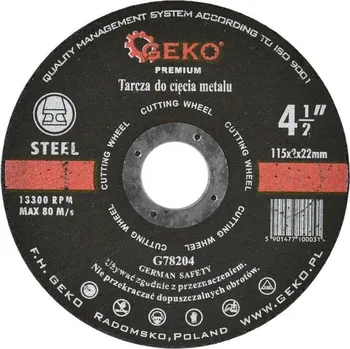 Řezný kotouč Kotouč řezný na kov, 115x2mm GEKO