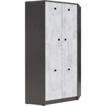 Šatní skříň Skříň Tommy 4 grafit/enigma