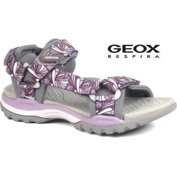 Dívčí obuv GEOX sandály J BOREALIS G. A GREY/LILAC - 27