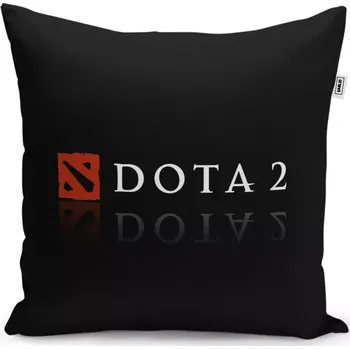 Polštář Dekorační polštář DOTA 2 Černá - Sablio - 40x40 cm