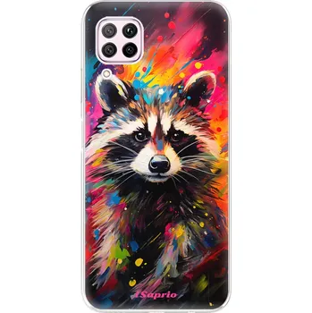 Pouzdro na mobilní telefon Odolné silikonové pouzdro iSaprio - Abstract Racoon - Huawei P40 Lite