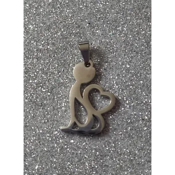 Přívěsek Přívěšek, kočka se srdcem