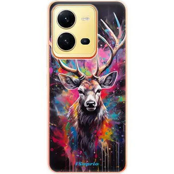 Pouzdro na mobilní telefon Odolné silikonové pouzdro iSaprio - Abstract Deer - Vivo X80 Lite 5G