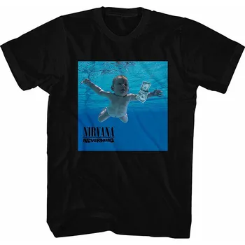 Pánská móda Nirvana tričko, Nevermind Album Black, pánské XL