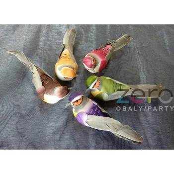 Klips s 'ptáčkem' (10 ks) - barevný