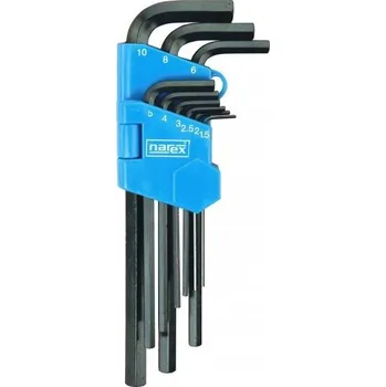 Klíč Sada zástrčných klíčů šestihranných prodloužených, 9dílná sada - NAREX