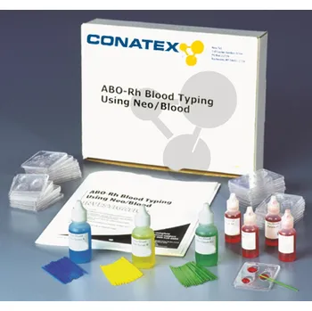 Diagnostický test Krevní testy mikroskopické (systém AB0 / určení typu Rh)