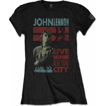 Dámské tričko John Lennon tričko, Live In NYC Girly, dámské S