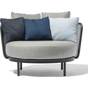 Baza lounge černá světle modrá