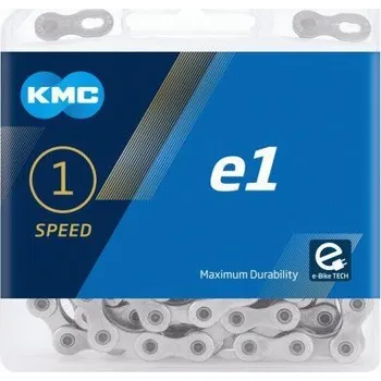 Řetěz na kolo KMC E1 STŘÍBRNÝ BOX 110 článků