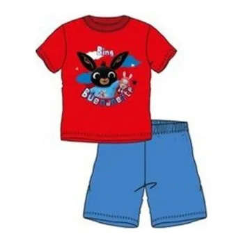 Chlapecké pyžamo Sun City - Chlapecké / dětské letní bavlněné pyžamo zajíček Bing - červené 5-6 let