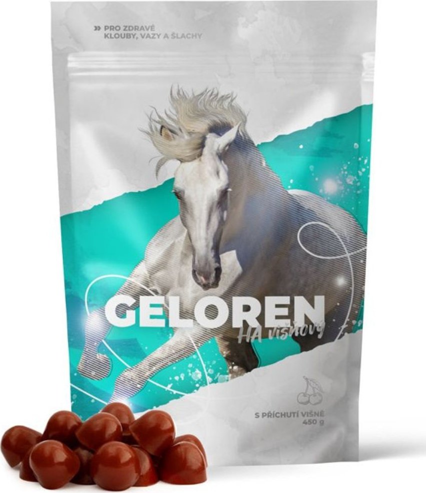 Geloren HA pro koně višňový 1350 g (90 tbl)