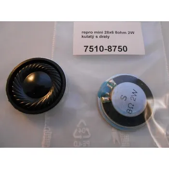REPRO MINI 28x6 8ohm 2W kulatý