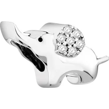 Přívěsek Stříbrný přívěsek Beads se zirkony - newborn, slon - AP524-4373