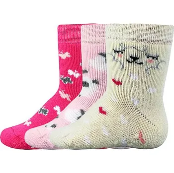 Kojenecké froté ponožky Dona ABS - mix holka - 12-14