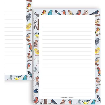 Blok ePipí Dopisní papíry Ptáci A5 25 listů