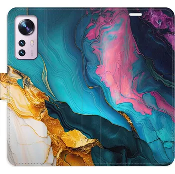 Pouzdro na mobilní telefon Flipové pouzdro iSaprio - Color Marble 31 - Xiaomi 12 / 12X