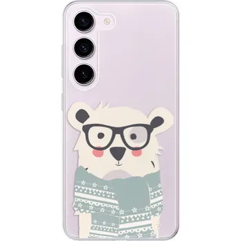 Odolné silikonové pouzdro iSaprio - Bear with Scarf - Samsung Galaxy S23 5G