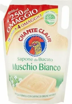 Prací gel Chante Clair Sapone Da Bucato Muschio Bianco tekuté prací mýdlo náhradní náplň 1,25 l