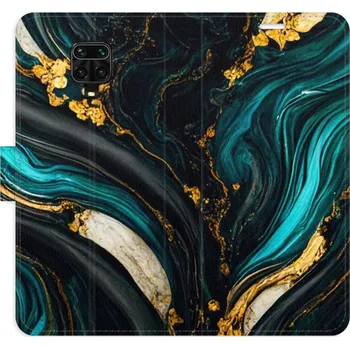 Pouzdro na mobilní telefon Flipové pouzdro iSaprio - Dark Paint - Xiaomi Redmi Note 9 Pro / Note 9S