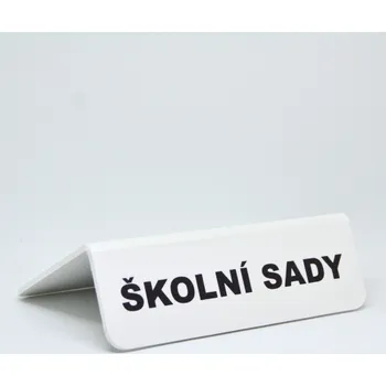 Zarážka na knihu Rozřaďovač s nápisem - ŠKOLNÍ SADY
